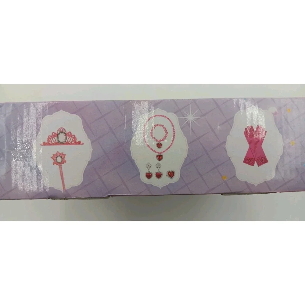 Princess‎ Dress Up Costume For Girls Sz 3-8 Pink Tierra Necklace